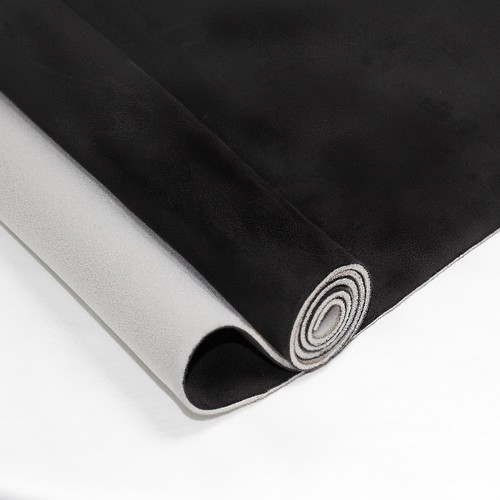 Black suede headliner fabric - black,