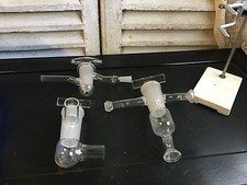 LOT DE 3 ENORMES VANNES PYREX.DECO CHIMIE LABORATOIRE