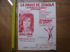 Partition DALIDA la danse de