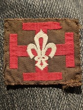 Insigne tissu ancien PROMESSE 1945 SCOUT FRANCE écusson Scoutisme ORIGINAL patch