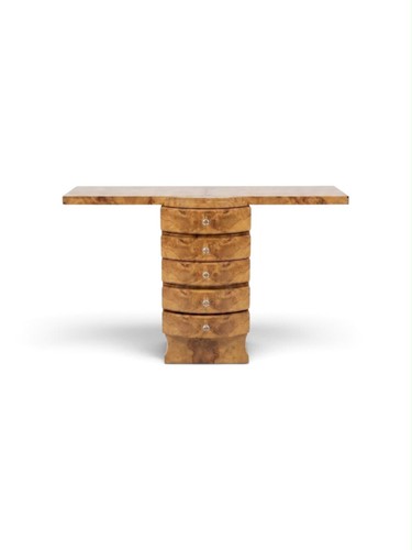 Une console art déco bois - console,