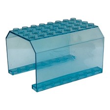 LEGO verre bleu transparent
