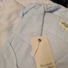 Chemise L MC Harford homme  Lin bleu ciel neuf