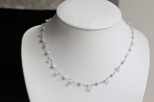 collier argent fil ciré