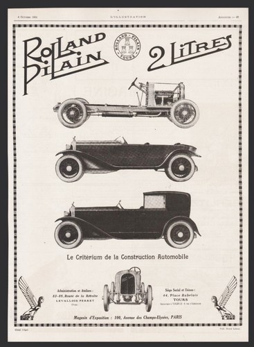 Publicité 1924 automobile - 1924,