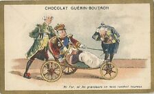 Chromo Guérin Boutron maxime roi chaise roulante valet 