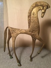 Bronze étrusque cheval statue - étrusque,