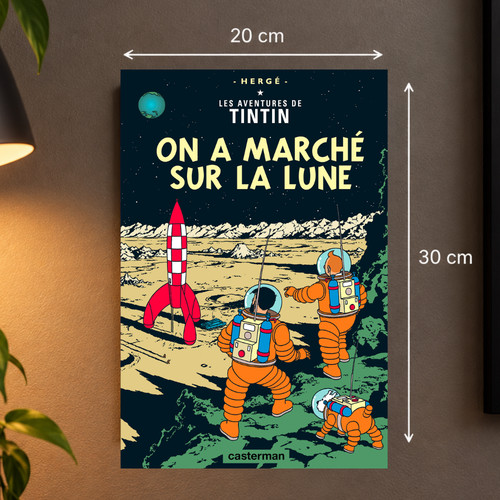 Plaque métal tintin on - métal,