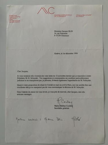 Archive ceramiste jacques - archive, du