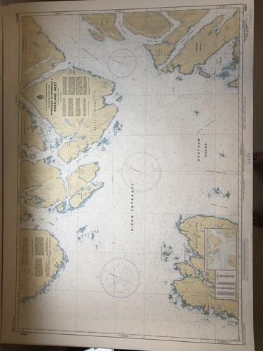 Vintage nautical map - map,