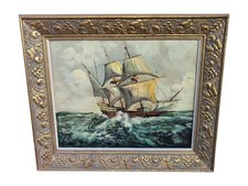 Grande Huile Sur Toile Signée