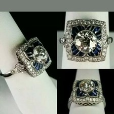 1.25 CT Chaton Moissanite Rond