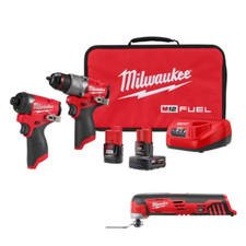 Milwaukee M12 FUEL 12-Volt Li-Ion Brushless Cordless Hammer Drill Impact Driver