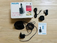 Philips Téléphone sans fil CD140: Base, Alimentation, Accessoires | Sans combin