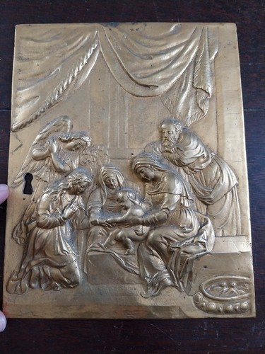 Plaque bronze ancienne porte - plaque,