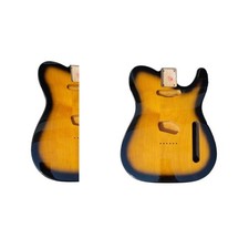 Corps Telecaster en Aulne, 3 pièces, Sunburst 2 tons, verni gloss