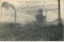 MEURTHE ET MOSELLE  DOMBASLE SUR MEURTHE  l'aéroplane et le pont mobile