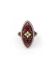 Bague marquise émail bressan