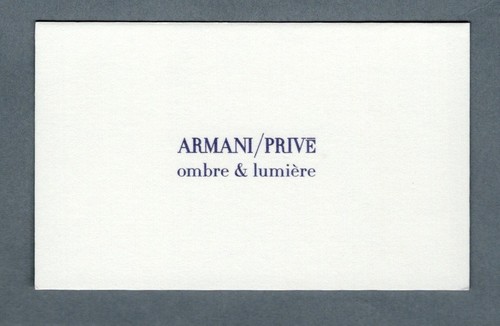 Carte publicitaire armani - publicitaire,