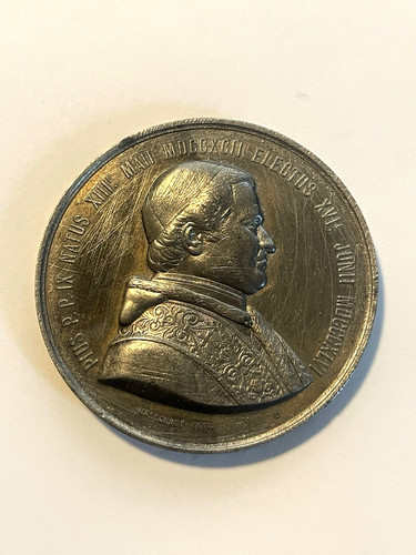 Médaille tin zinc pape - médaille,