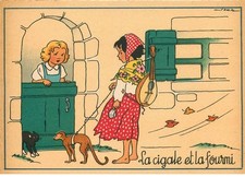 BARRE DAYEZ   Fable JEAN de la FONTAINE  la cigale et la fourmi