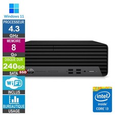 HP ProDesk 400 G7 SFF i3-10100 4.30GHz 8Go/240Go SSD Wifi W11