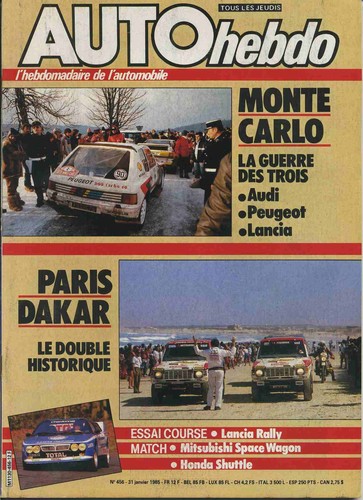 Auto hebdo 456 01 - n°456, 31/01/1985