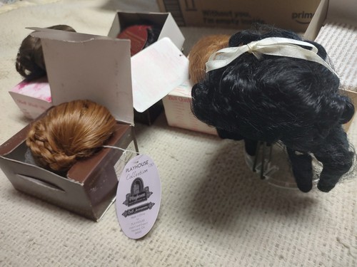 New old stock doll wigs - old,