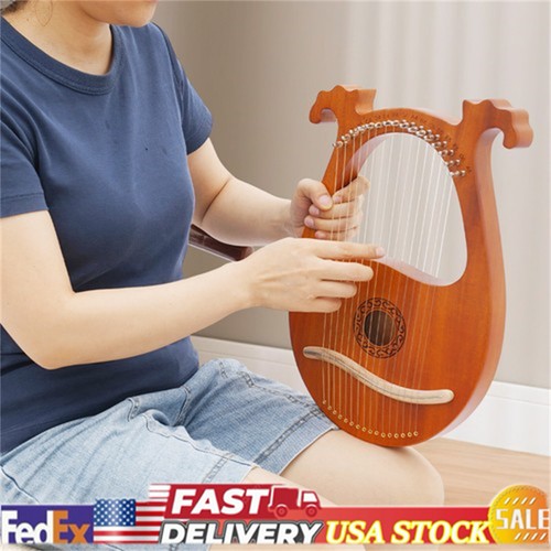 Vintage strings lyre harp - 16,