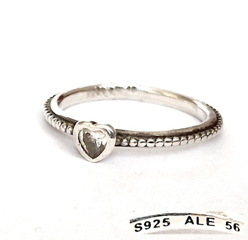 Bague pandora cœur 925 argent - bague,