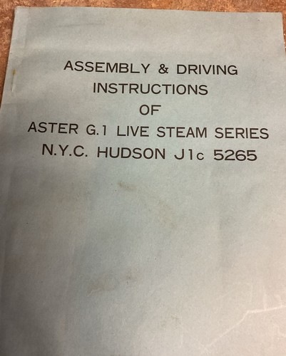 Aster live steam series - g1,