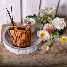 Paniers à fleurs tissés