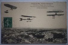 Troyes (Aube) - Circuit de l'Est - Course d'Aéroplanes 1910 Vue prise de la Tour