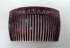 Superbe peigne à cheveux ancien en celluloid - 1930-40's ART DECO