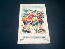 cpa germaine bouret a système , un petit navire  1952