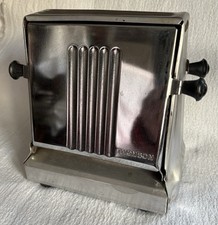 Ancien GRILLE PAIN Rétro THOMSON Toaster Art Déco Vintage Chromé & Alu  Cuisine