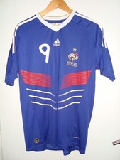 maillot foot ancien équipe de France numéro 9 Benzema taille XXL