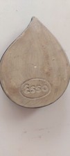 ESSO Ceramique publicitaire goutte coupe vide poche forme goutte huile Esso 1950