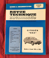 CITROEN  GSA Berline et break  1130 et 1300   /  revue  technique 04-1980