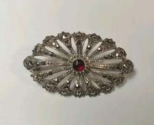 Broche Art Déco. Argent