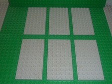 6x LEGO Plaque Plate 6x12 Mdstone ref 3028 Set 8129/75054/75313/7261/75189/75190