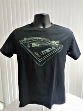 T-shirt Black with DJ Graphic
