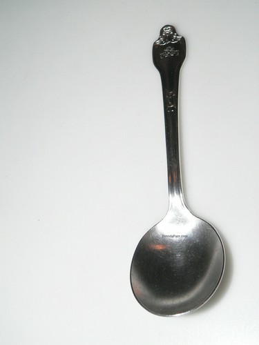 Old silverplate soup spoon - silverplate,