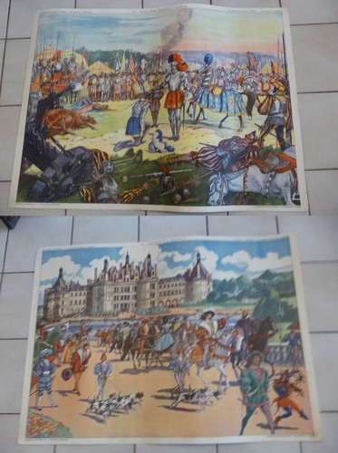 Affiche scolaire vintage - affiche,