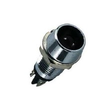 Mini Voyant LED Rouge - Chrome