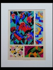 ALEXANDRA BITCHKOVA, POCHOIR ART DECO - 1929 - ALEXANDRA KOL'TSOVA BYCHKOVA