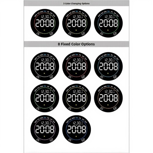 Horloge murale led - horloge,