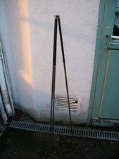 ancien trépied métallique laiton et peint noir télescopique 1930 appareil photo