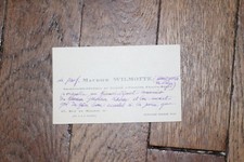 ✒ C.A. Maurice WILMOTTE philologue belge - recommandation à Gustave KAHN