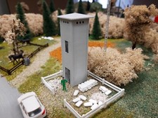 ho transformateur EDF de campagne béton 1/87  décor train miniature maquette 56